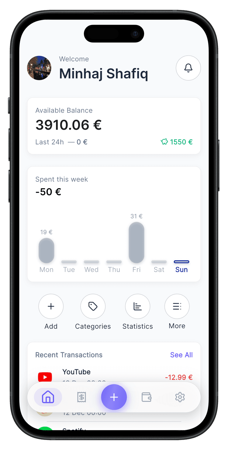 Pocketly App - Gestion financière
